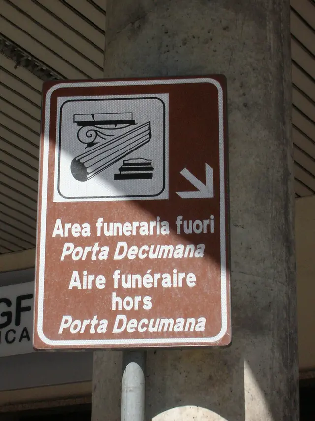 Area funeraria fuori Porta Decumana di Aosta