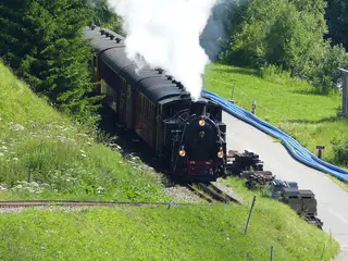 Dampfbahn Furka-Bergstrecke in Oberwald – Photo 5 sur 9