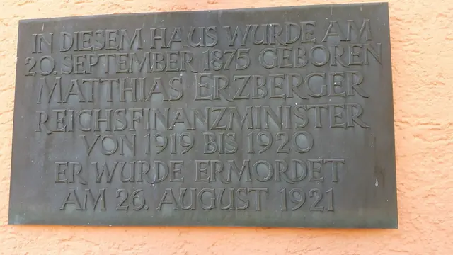 Erinnerungsstätte Matthias Erzberger in Münsingen