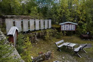 Gusta stenmuseum in Brunflo