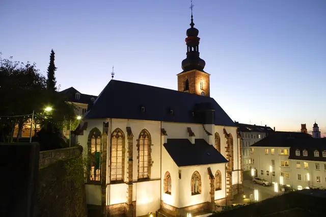 Museum in der Schlosskirche des Saarlandmuseums in Saarbrücken