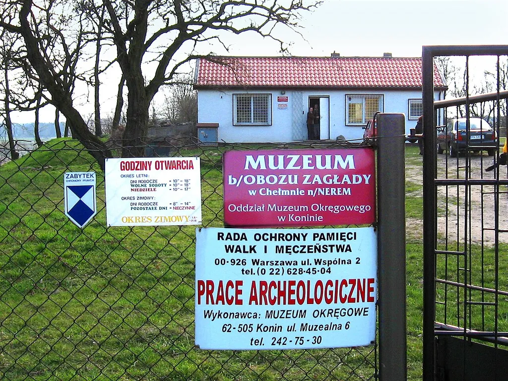Muzeum byłego niemieckiego Obozu Zagłady Kulmhof w Chełmnie nad Nerem in Chełmno