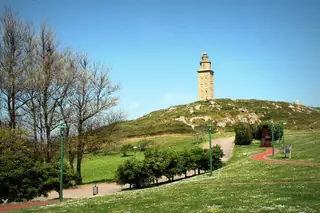 Parque escultórico da Torre de Hércules in La Coruña