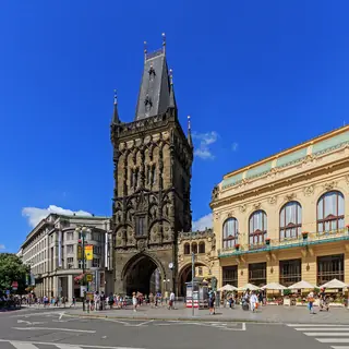 Prašná brána in Praga