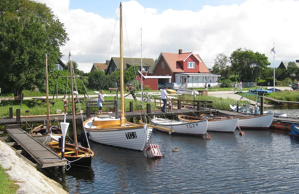 Kustfiskemuseet i Gislövs läge in Trelleborg