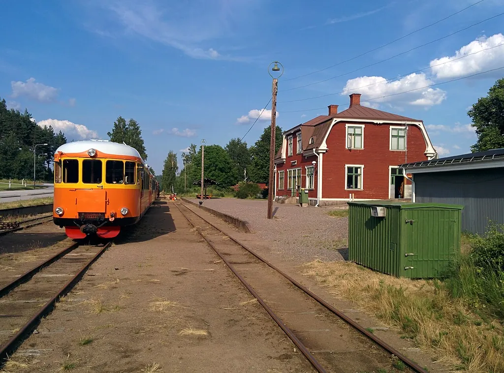 Smalspåret Växjö–Västervik in Virserum